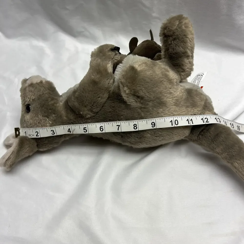 Wild Republic Cuddlekins Kangaroo With Joey In Pouch 12